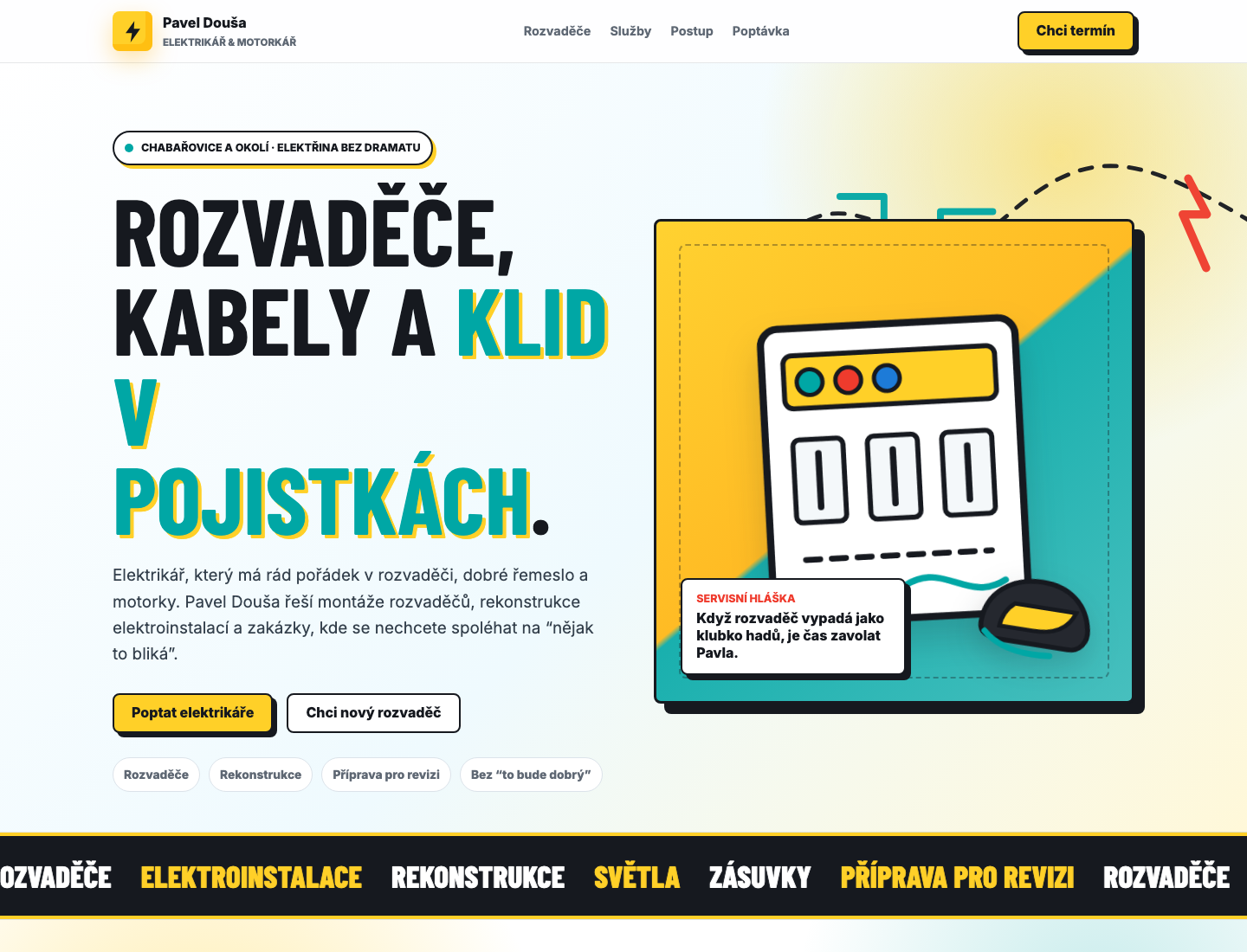 Pavel Douša — Elektrikář